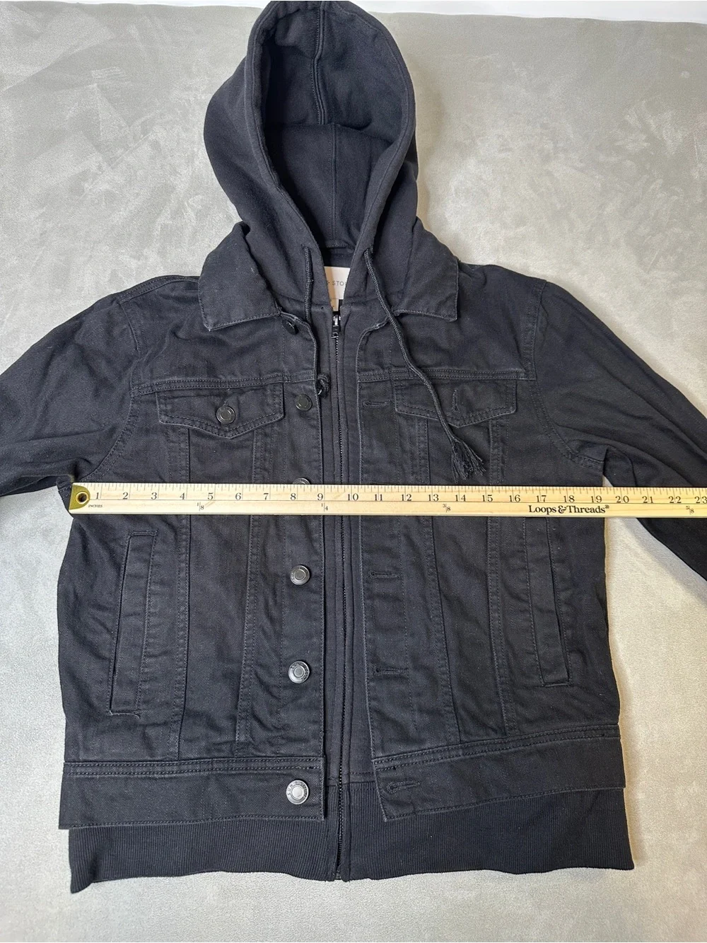 Sun + Stone Black Zip Hoodie